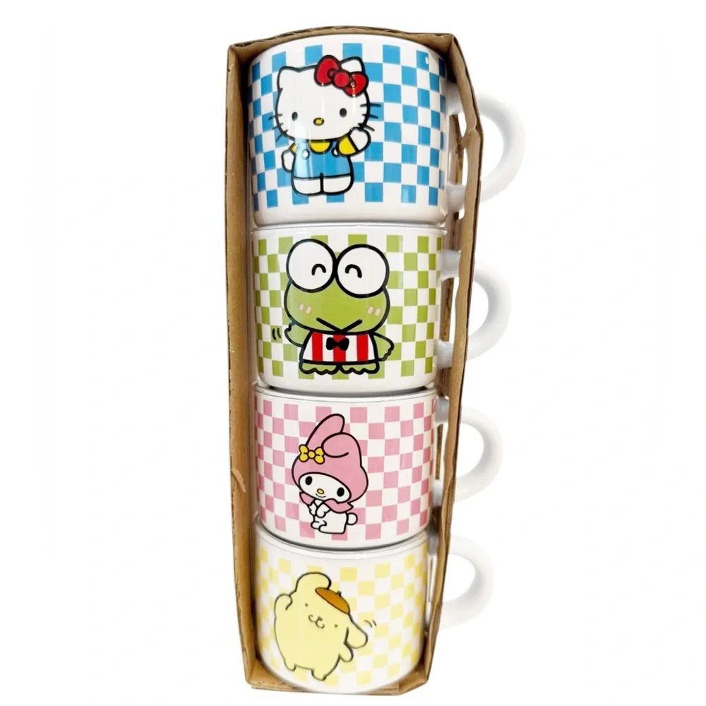 NWT Hello Kitty and Friends Stackable Mugs 3 oz each/set of 4 - Picture 11 of 12